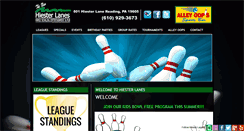 Desktop Screenshot of hiesterlanes.com